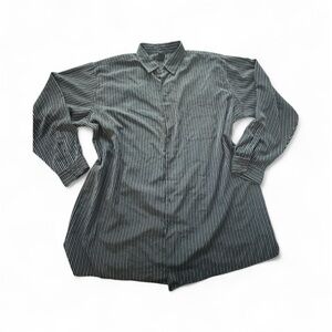 Synrgy black and White Pinstripe Shirt